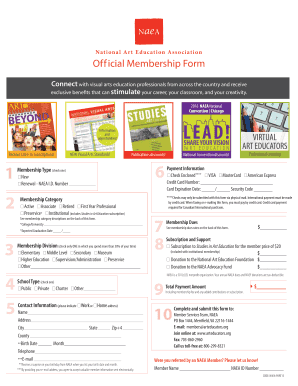 NAEA Official Membership Form