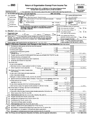 Form 990 Return of Organization Exempt From Income Tax