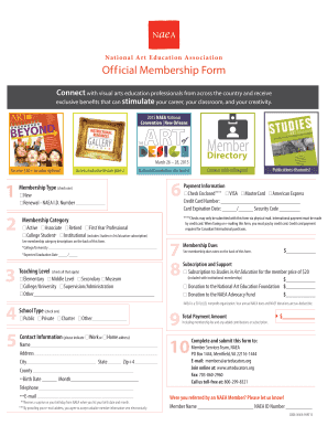 NAEA Official Membership Form