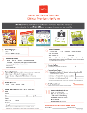 NAEA Official Membership Form