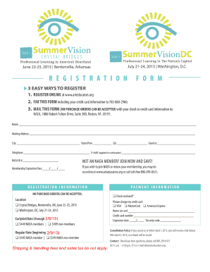 NAEA Conference Registration Form