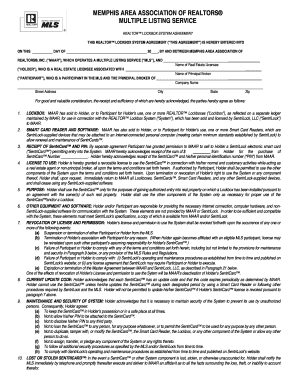 Realtor Lockbox System Agreement