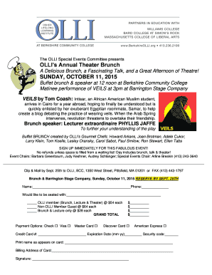 The OLLI Special Events Committee presents OLLIs Annual - berkshireolli