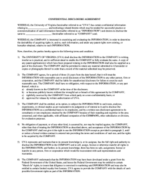 Confidential Disclosure Agreement