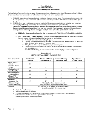 Massachusetts Wood Stove Installation Permit