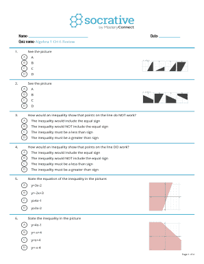 Algebra 1 Chapter 6 Review Quiz