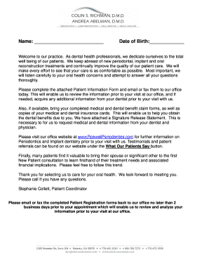 Patient Registration Form