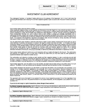 Investment Club Agreement