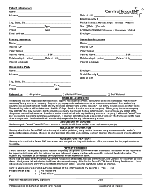 Patient Information and Consent Form