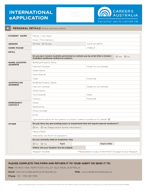 International Student Application Form