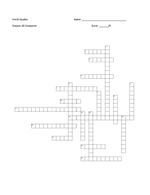 World Studies Chapter 20 Crossword