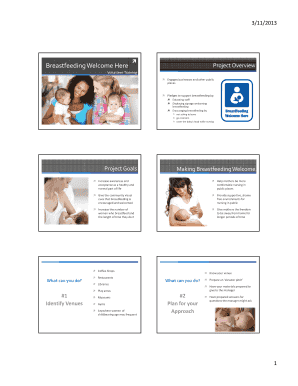 Breastfeeding Welcome Here Project Pledge Form