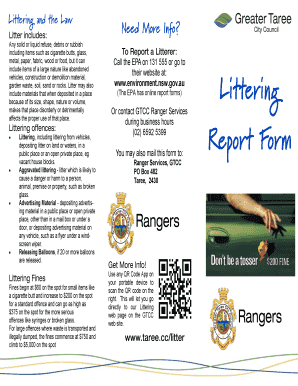 Littering Report Form