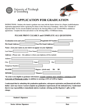 Application for Graduation