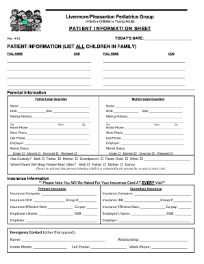 Patient Information Sheet