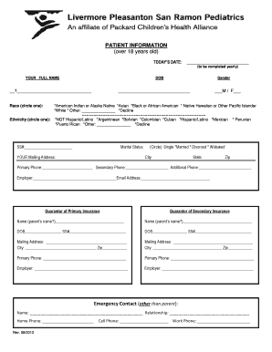 Patient Information Form