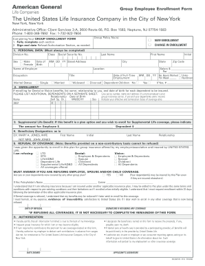 Group Employee Enrollment Form