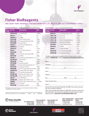 Fisher BioReagents Free Product Offer