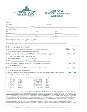 REALTOR® Membership Application