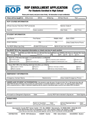 ROP Enrollment Application