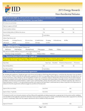 IID 2015 Non-Residential Energy Rebate Application