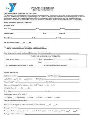 Application for Employment