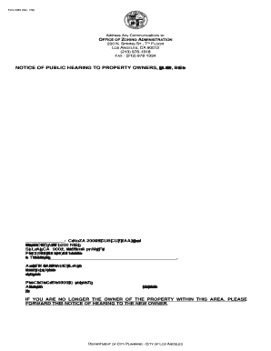 Los Angeles Conditional Use Permit Application