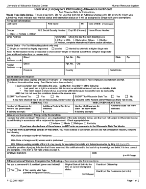 IRS Form W-4 Employee Withholding Certificate