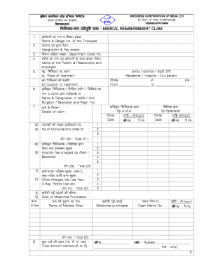 Medical Reimbursement Claim Form
