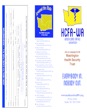 Washington Health Security Trust Membership Form