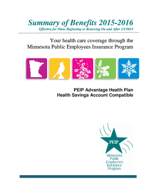 Minnesota PEIP Advantage Health Plan Summary of Benefits