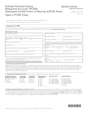 Power of attorney letter for child - Schwab Personal Choice Retirement Account (PCRA) Participant Limited Power of Attorney (LPOA) Terms Open a PCRA Today CLEAR All sections of this form (Sections 14) and your signature must be completed in ink