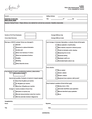 AmRISC Tech Risk Questionnaire