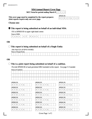 MS4 Municipal Compliance Certification Form