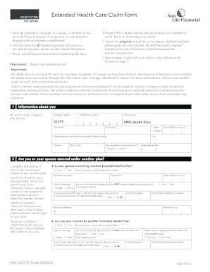 Extended Health Care Claim Form