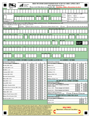 Selective Enrollment Elementary Schools Application