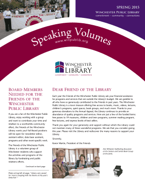 Winchester Public Library Annual Appeal