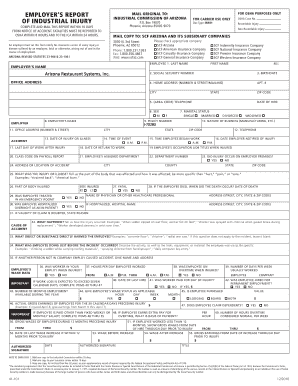 Employer’s Report of Industrial Injury