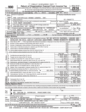 IRS Form 990 2014