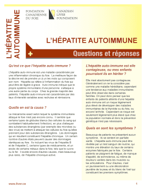 L’HÉPATITE AUTOIMMUNE
