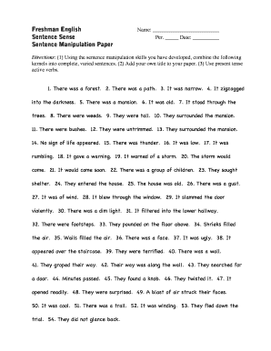 Sentence Manipulation Paper