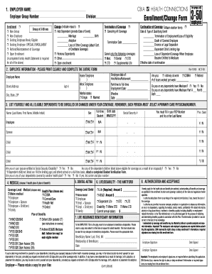 Employee Health Insurance Enrollment Form