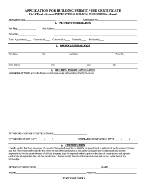 Building Permit Application