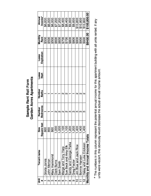 Rent Roll Form