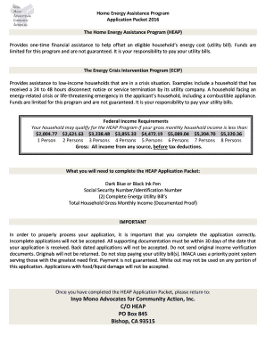 California Home Energy Assistance Program Application