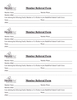 Member Referral Form
