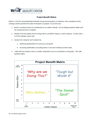 Project Benefit Matrix Tool