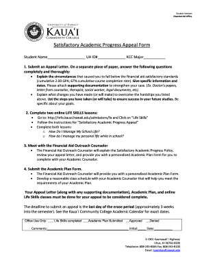 Appeal letter for school admission - Submit an Appeal Letter - info kauaicc hawaii