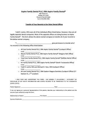 Patient Record Transfer Consent Form