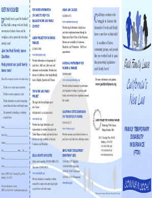California Paid Family Leave Information Form